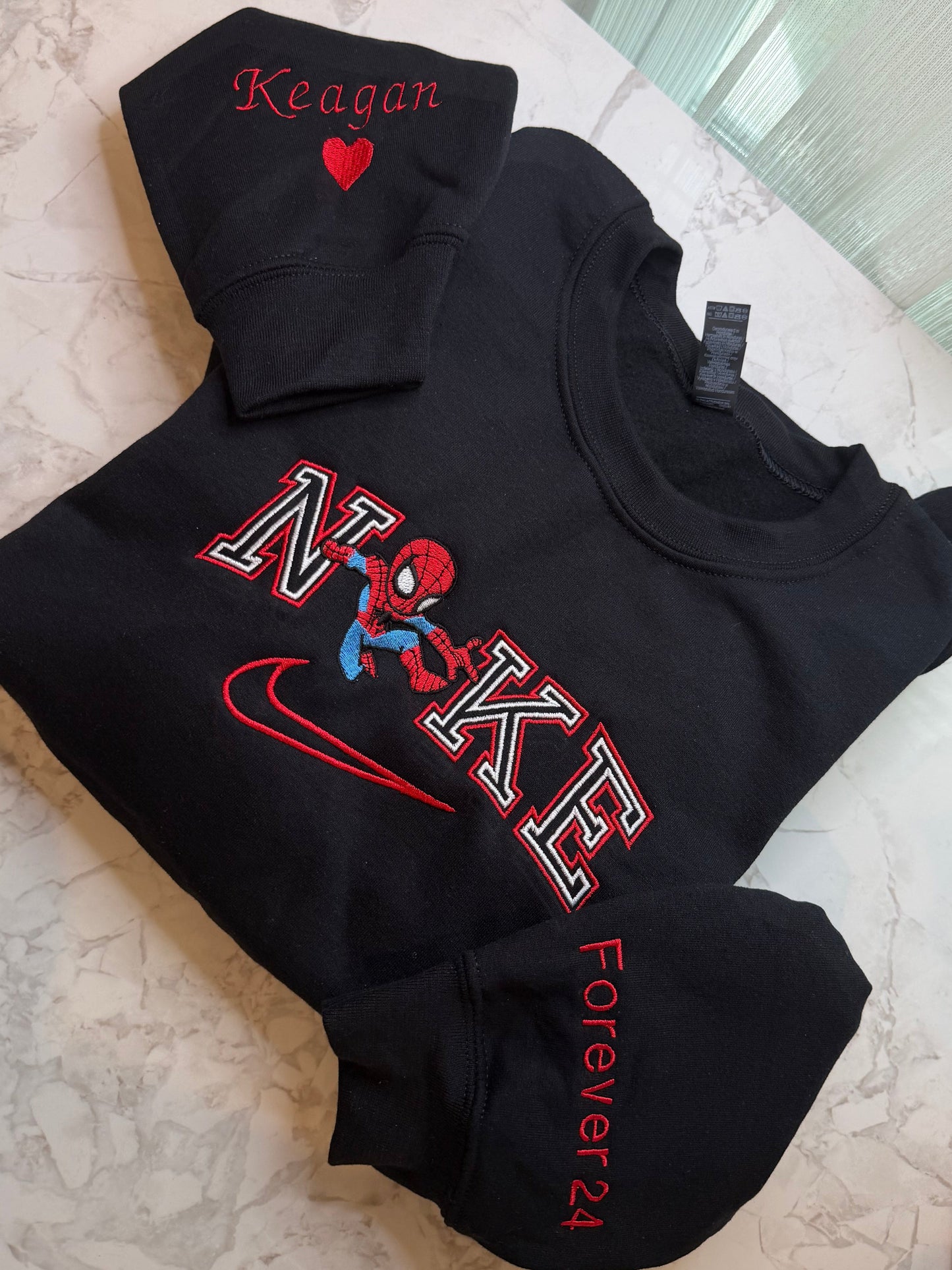 B - Spider-Man sweatshirt