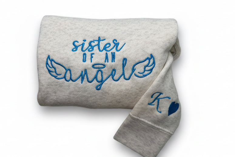 Sister/Brother angel sweater (toddler)