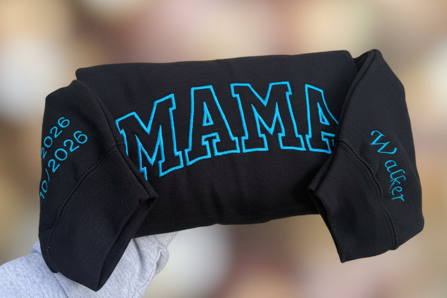 Mama Embroidered Sweater