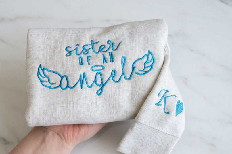 Sister/Brother angel sweater (toddler)