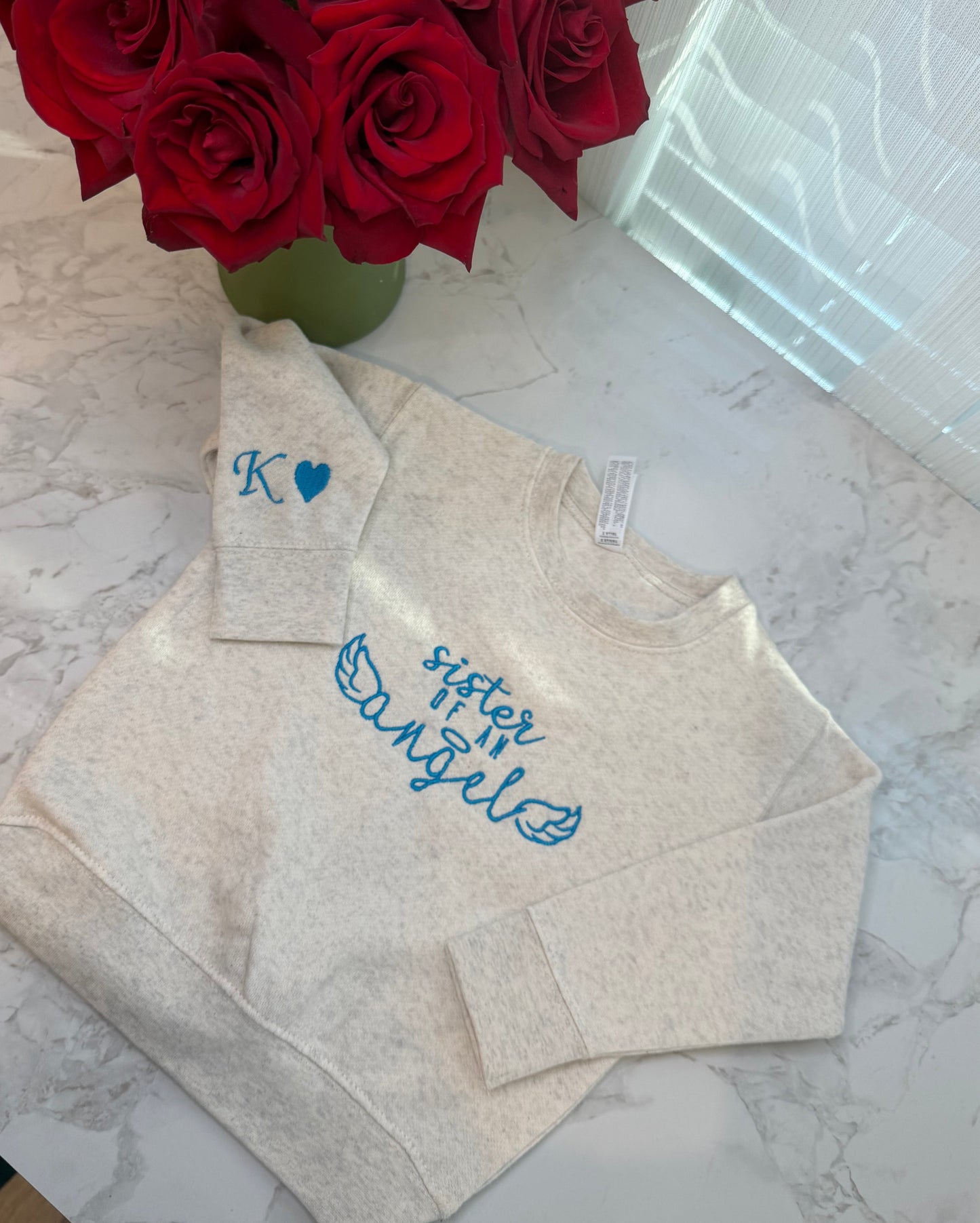 Sister/Brother angel sweater (toddler)