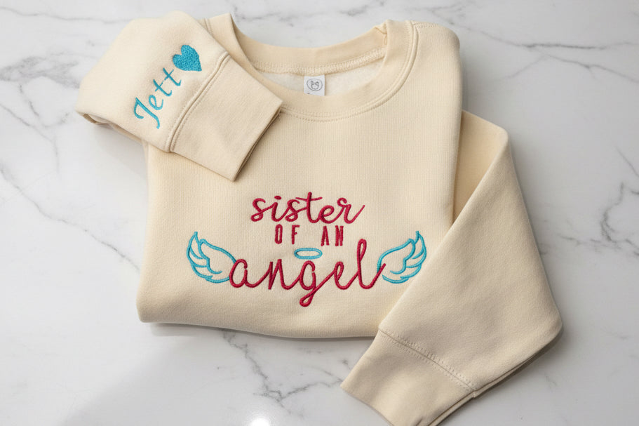 Sister/Brother angel sweater (toddler)