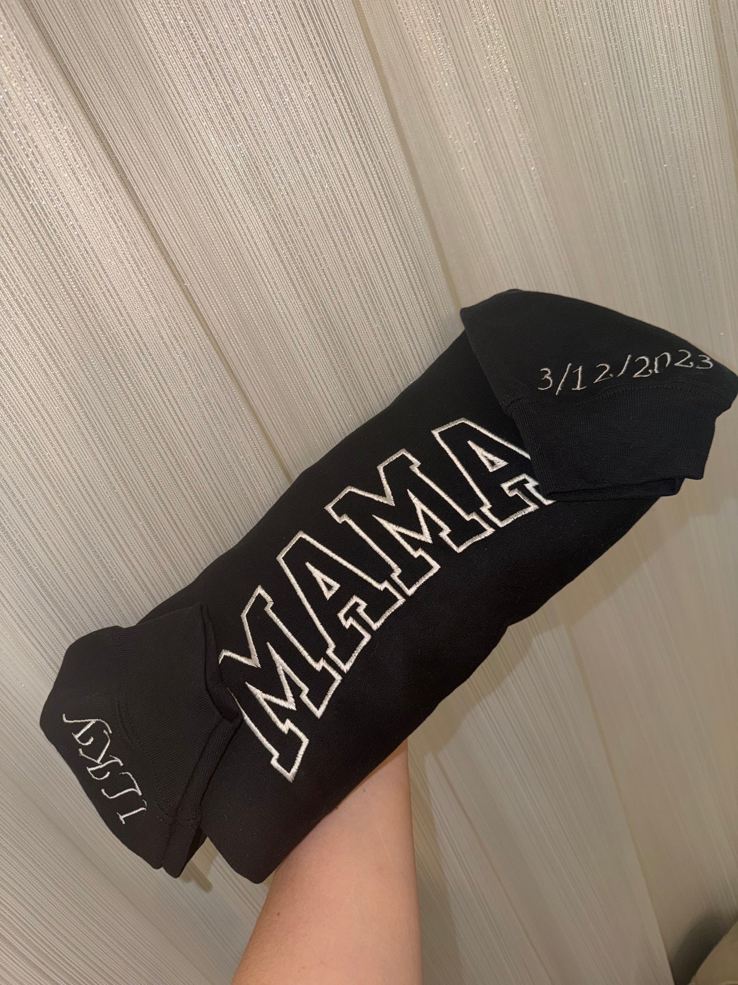 Mama Embroidered Sweater