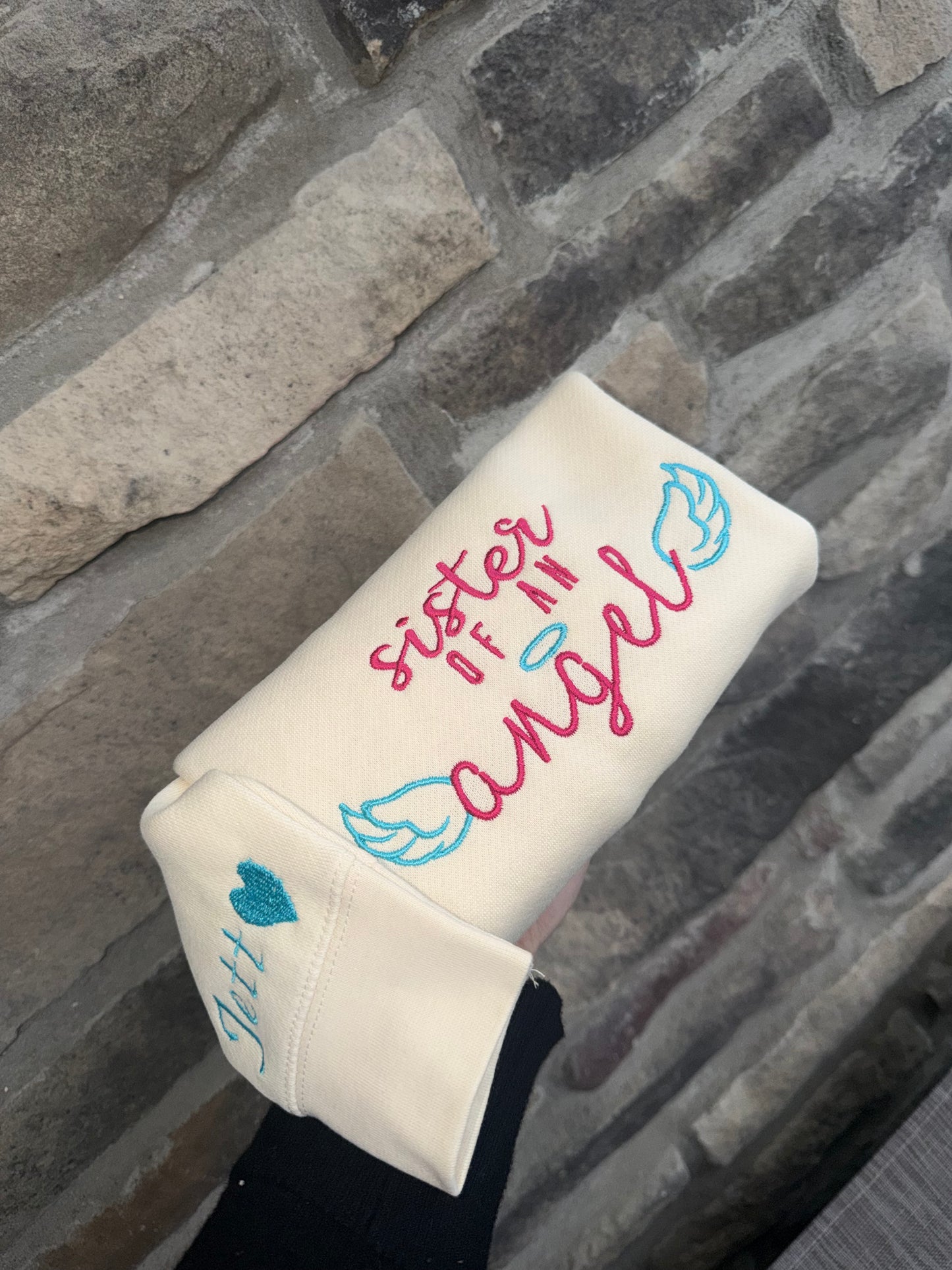 Sister/Brother angel sweater (toddler)