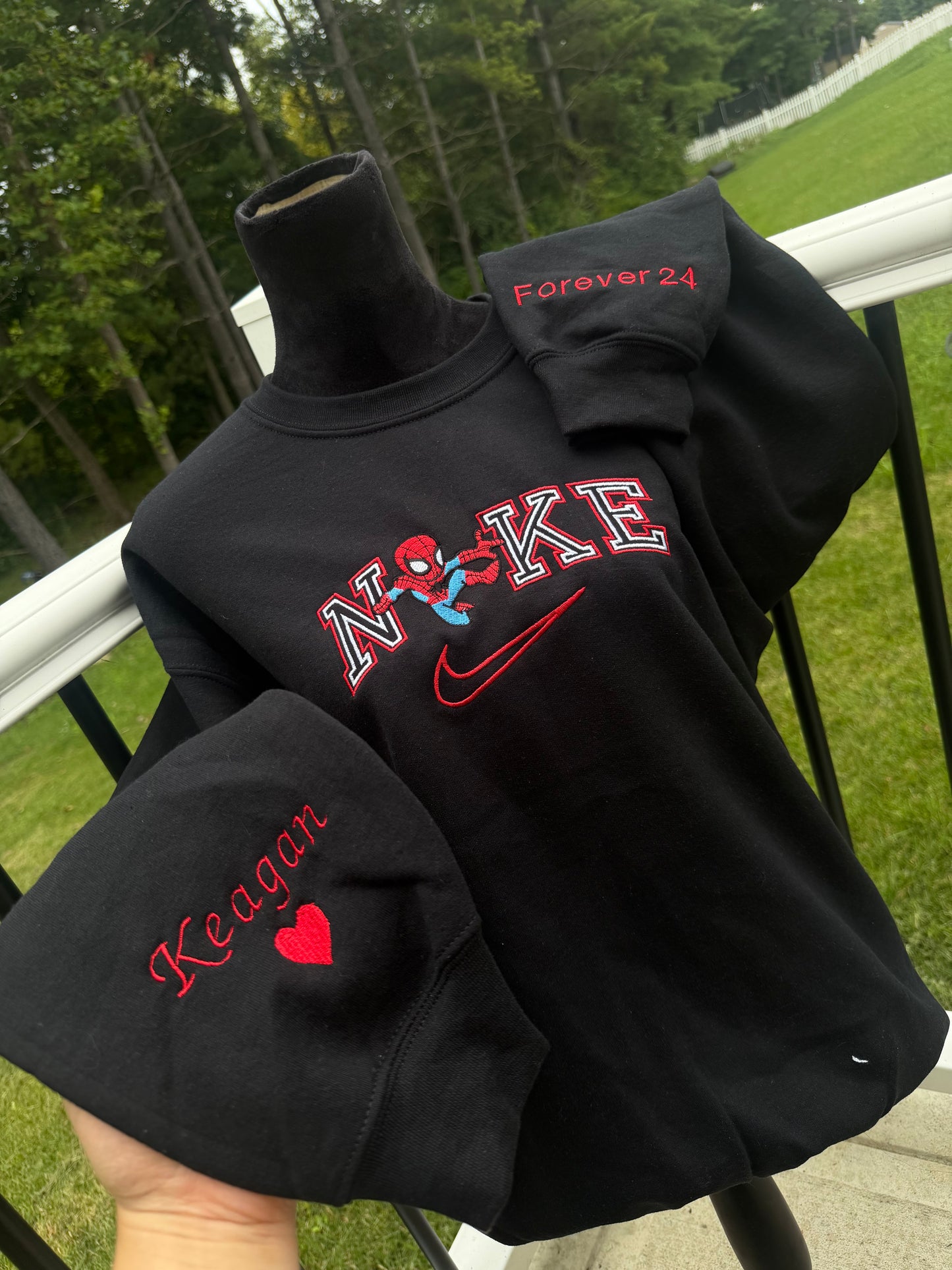 B - Spider-Man sweatshirt