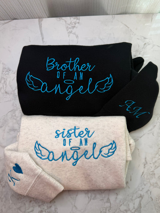 A Sister/Brother angel sweater (toddler)