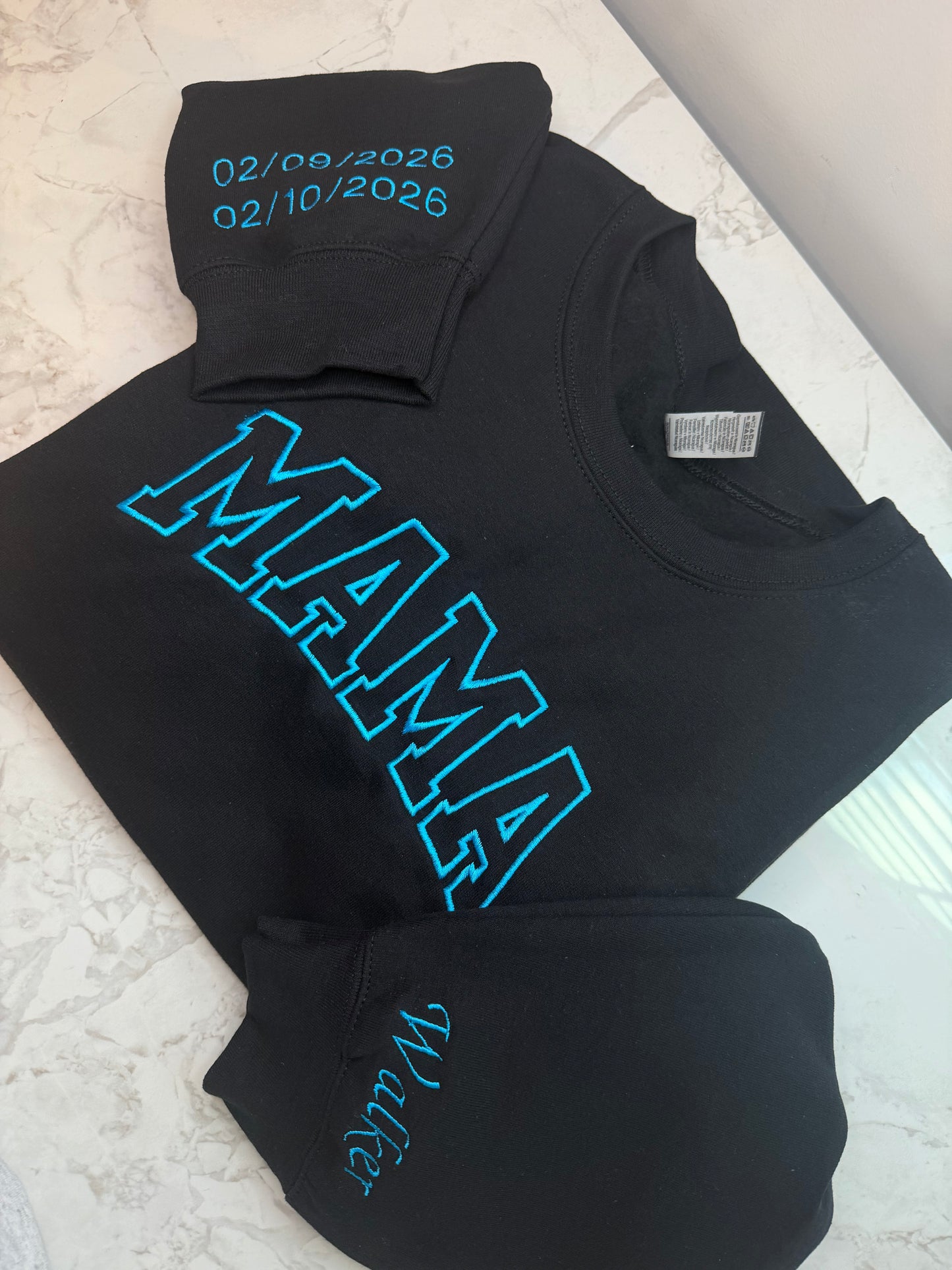 Mama Embroidered Sweater