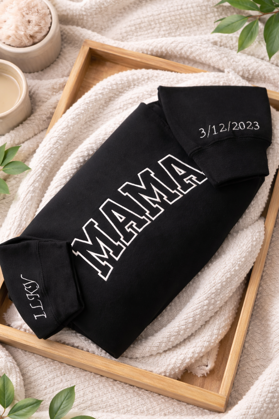 Mama Embroidered Sweater