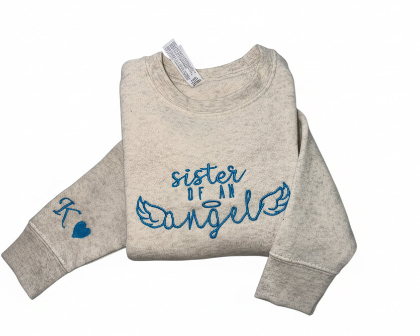 Sister/Brother angel sweater (toddler)