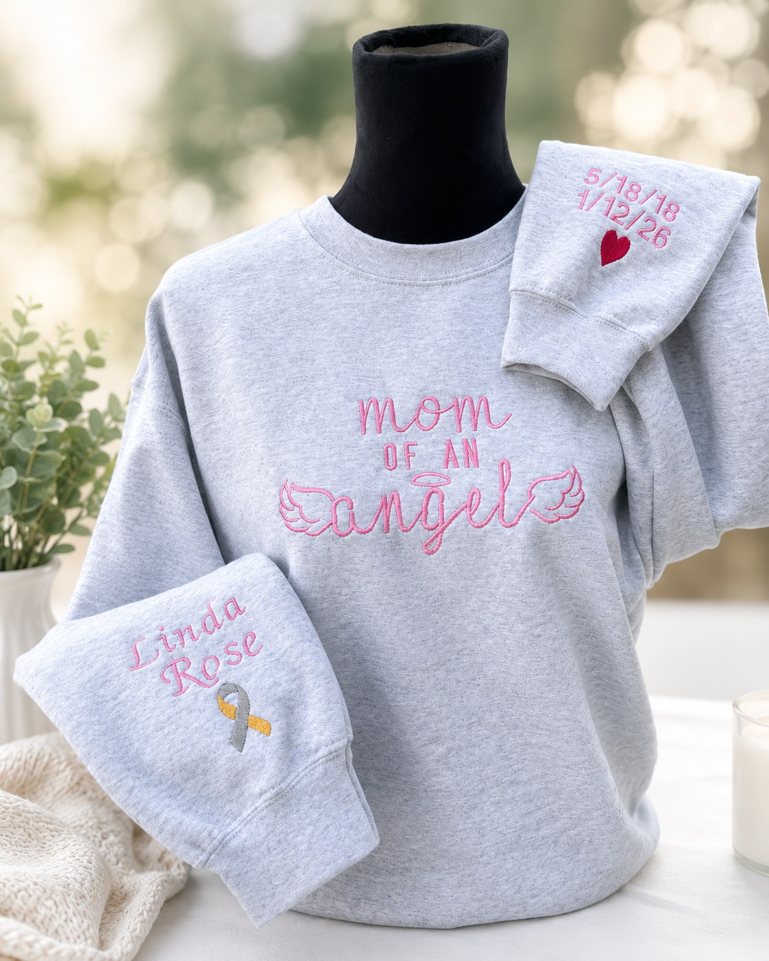 D- Mom of an Angel Sweater